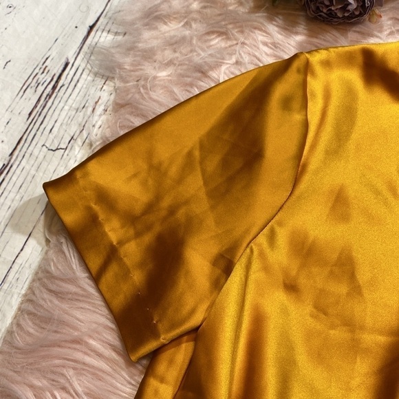 NWT DRA Los Angeles Mia Knot Top Golden Honey - Picture 4 of 14